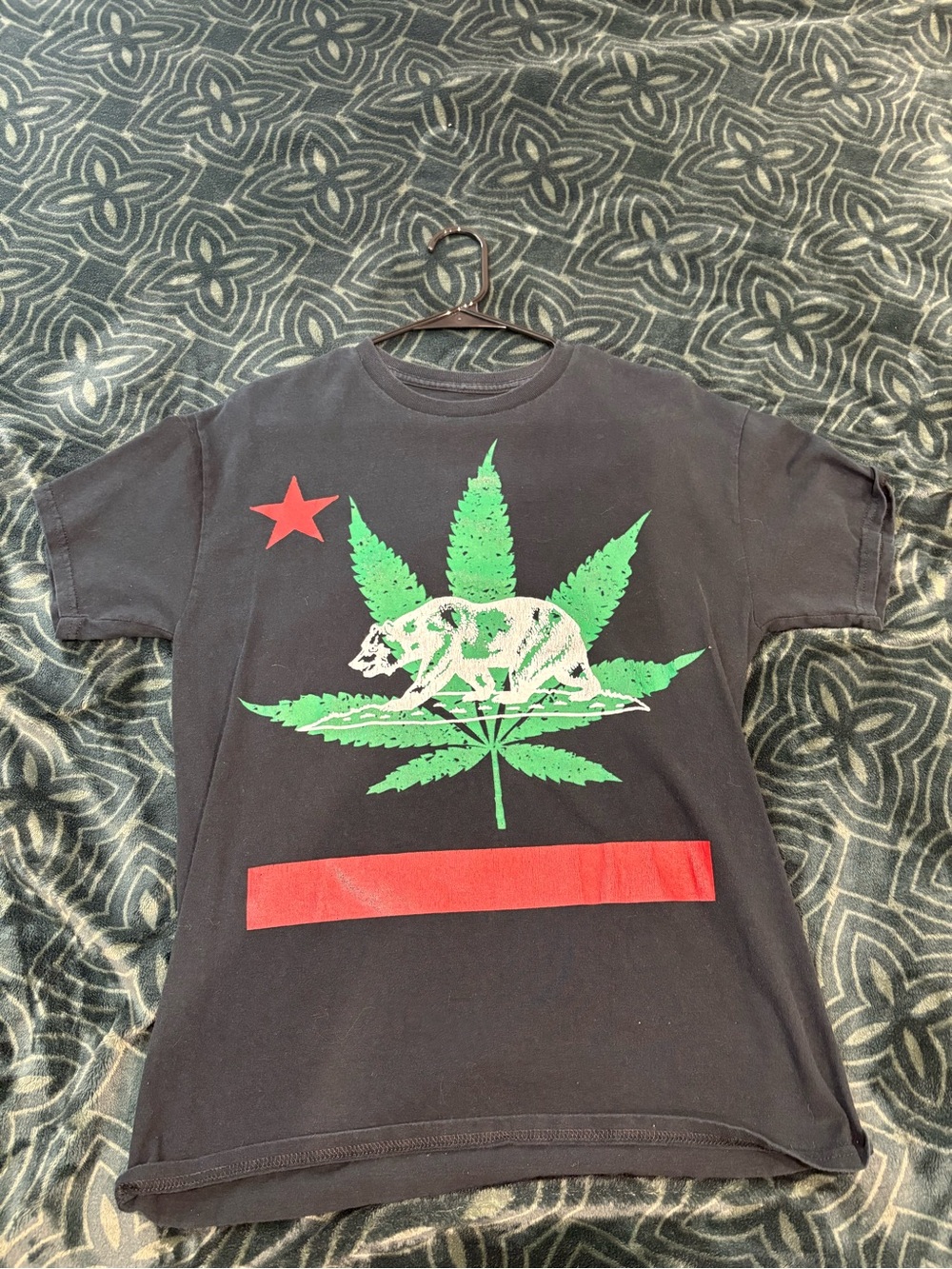 Nomad Black Graphic Tee with White Text